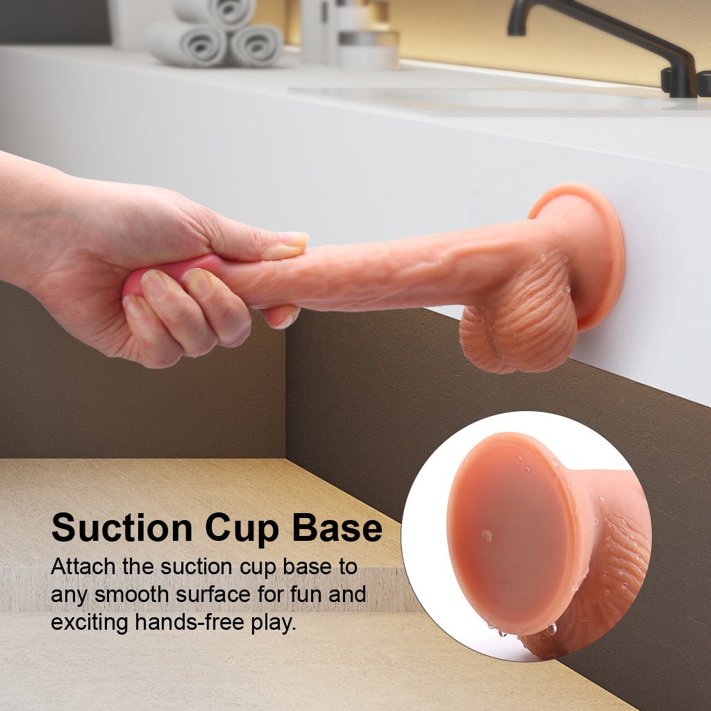 8 Inch Silicone Dildo Suction Cup Sex Toys For Women - Luvkis