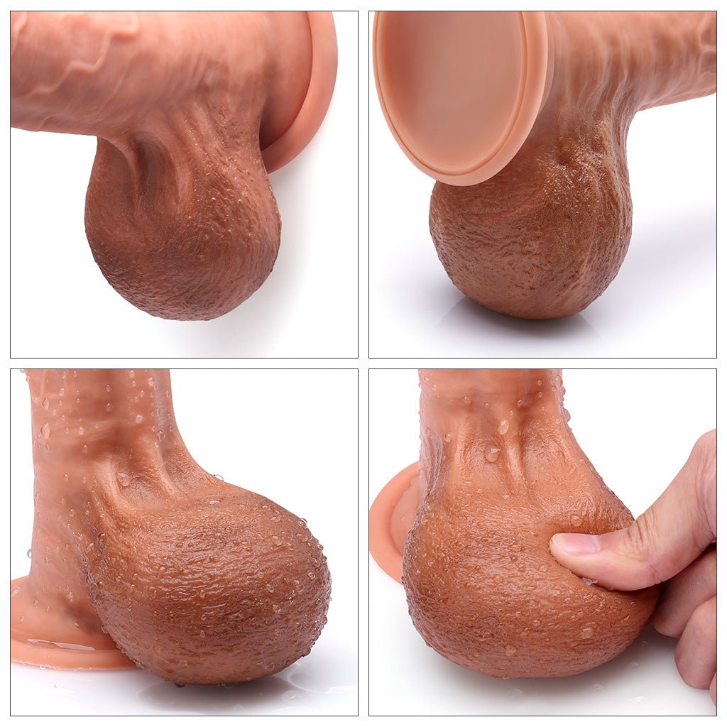 9 Inch Dildo Dual Layered Silicone - Luvkis