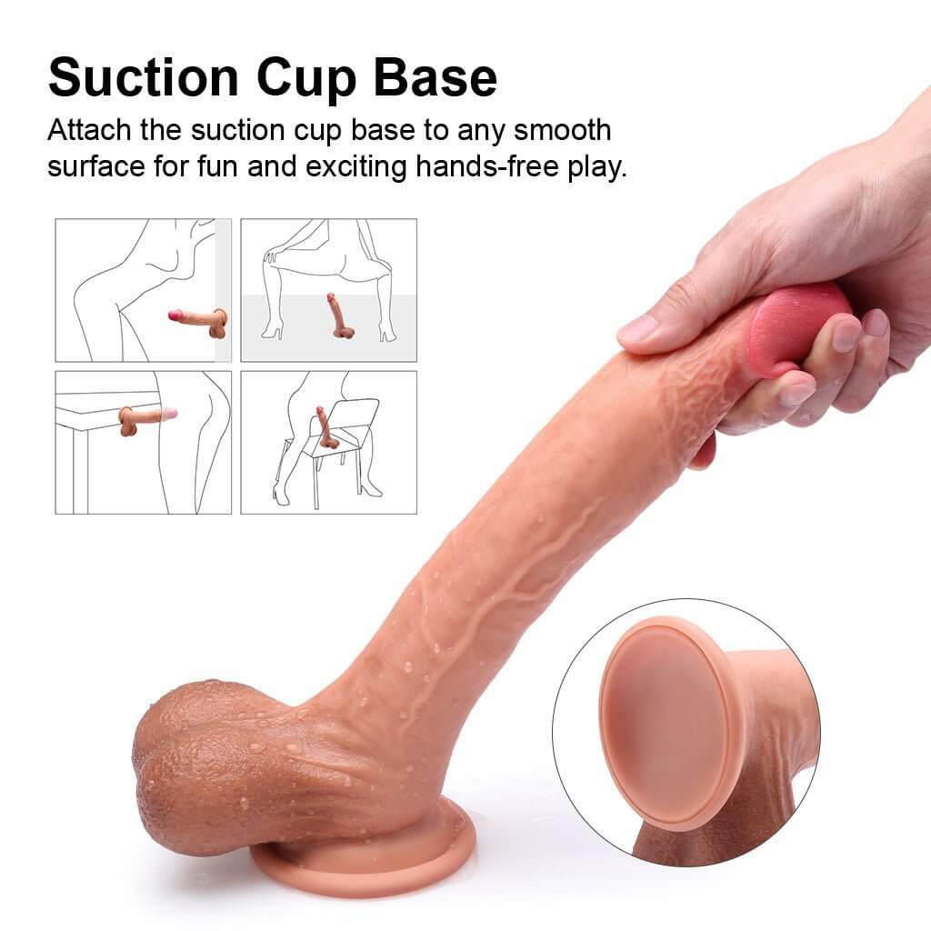 Luvkis 9.8" Realistic Sliding-Skin Dildo - Luvkis