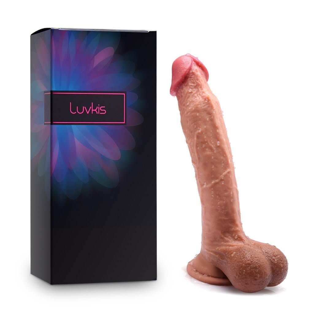 Luvkis 9.8" Realistic Sliding-Skin Dildo - Luvkis