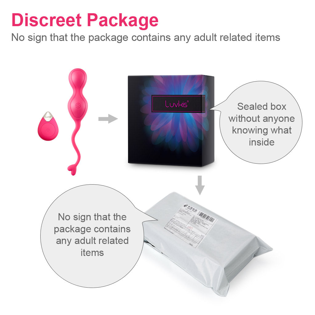Luvkis Kegel Ben Wa Balls for Women Tightening Exercise, Remote Control Pelvic Floor Exercise Devices, Control with Training for Vaginal Tightening, Silicone Female Sex Toy Sexual Pleasure Tools, Rose Red