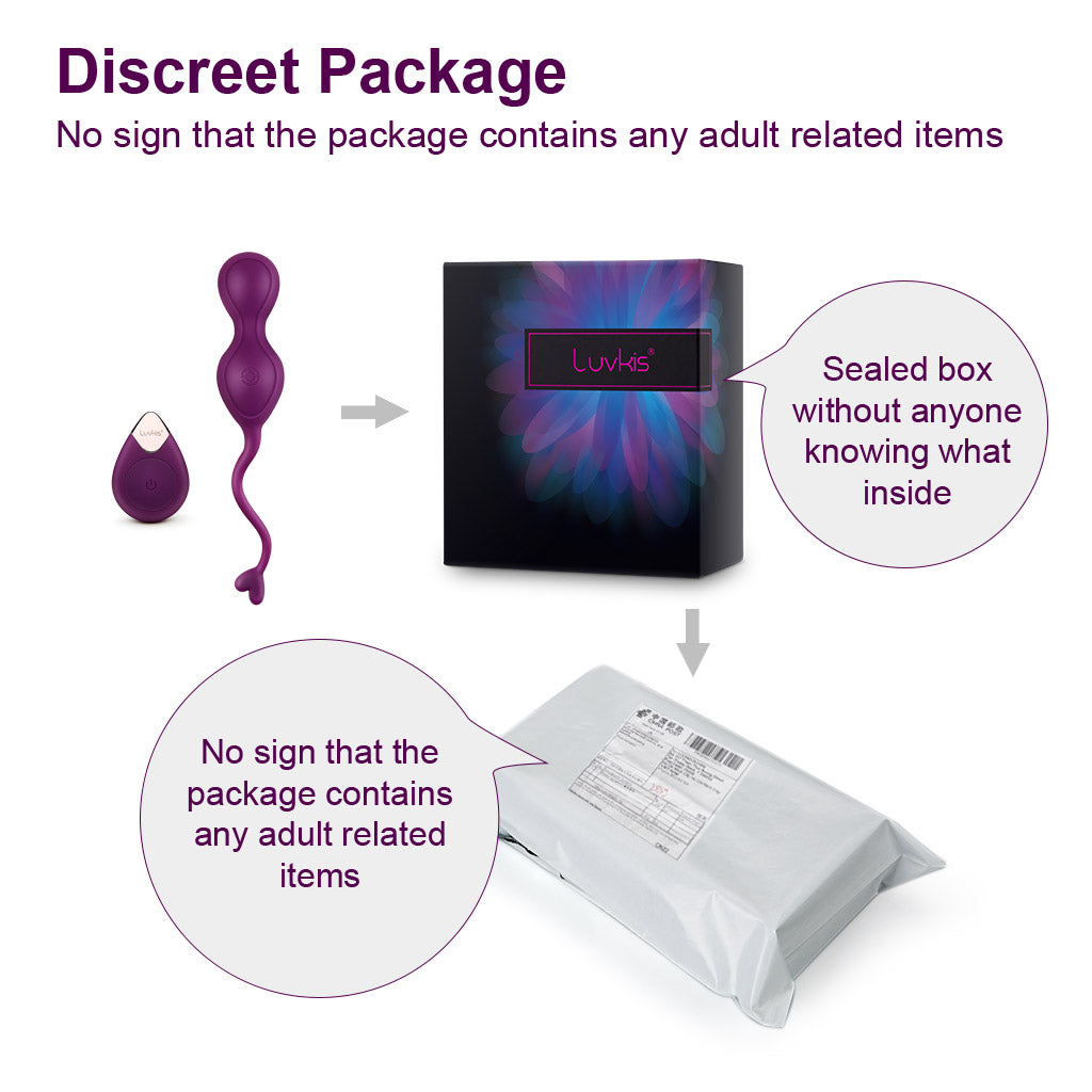 Luvkis Kegel Ben Wa Balls for Women Tightening Exercise, Remote Control Pelvic Floor Exercise Devices, Control with Training for Vaginal Tightening, Silicone Female Sex Toy Sexual Pleasure Tools, Purple
