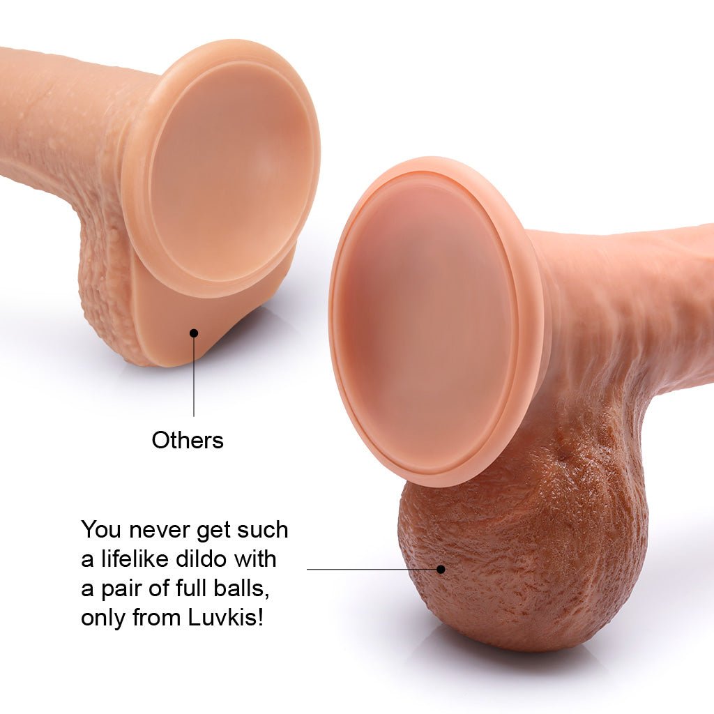9 Inch Dildo Dual Layered Silicone - Luvkis
