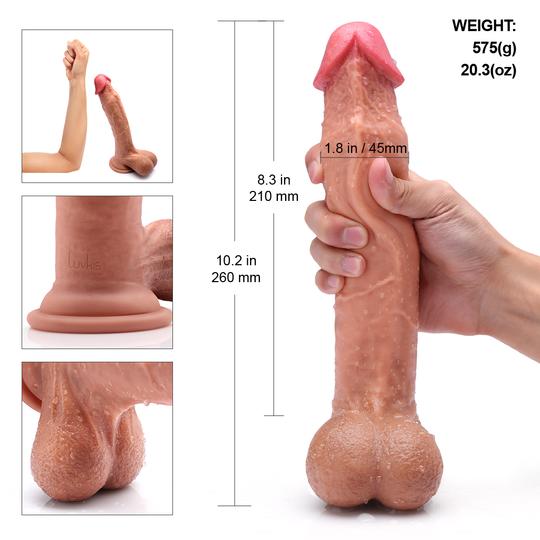 Big Realistic Silicone Dildo 9.8’’ - Luvkis