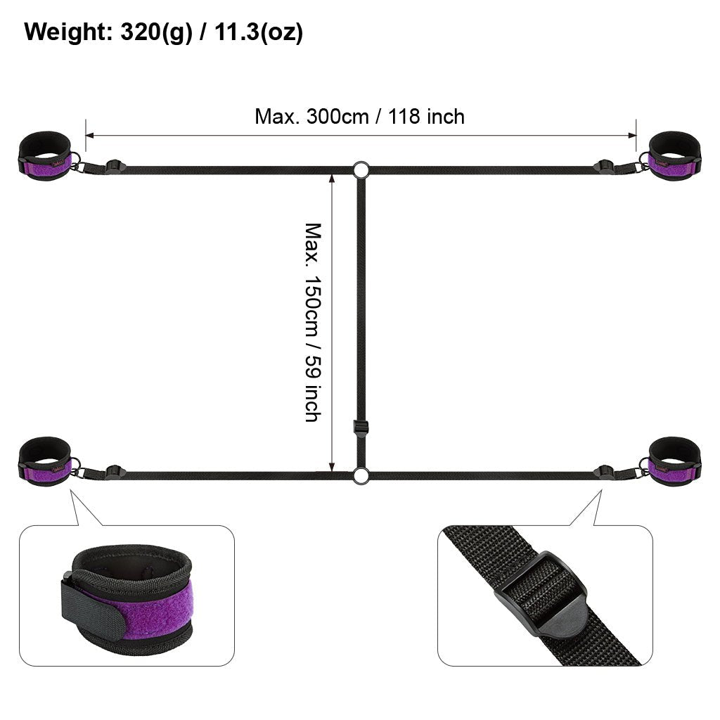Sex Bondage Restraint Kit BDSM Adult Sex Toys for Couple SM Sex Game - Luvkis
