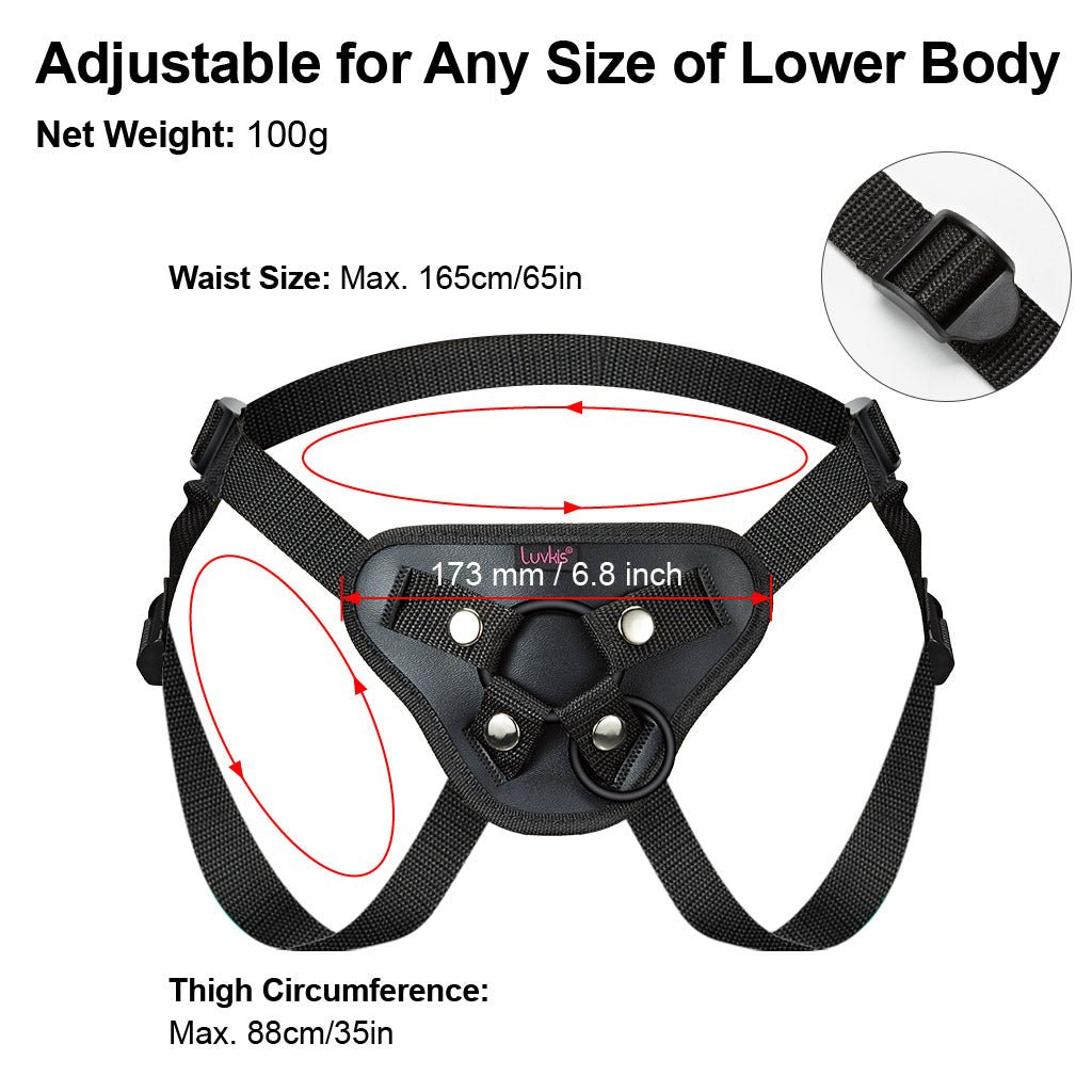 Strap On Harness adjustable for Dildo Penis Wearable for Sex Men Women Couple - Luvkis