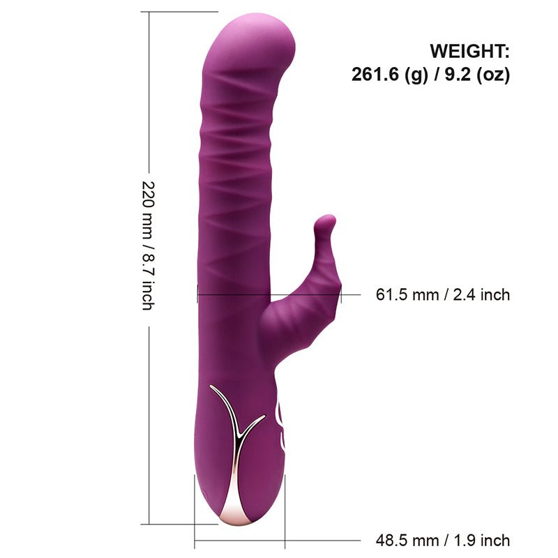 Thrusting Vibrator, Thrusting Rotation Dildo G-Spot Vibrator - Luvkis